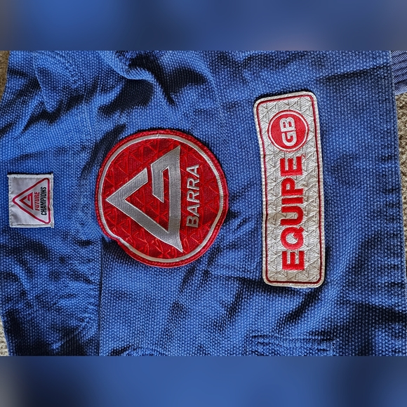 Gracie Barra Youth Y2 Brazilian Jujitsu Jacket Gi Blazer with Belt and Patches - Picture 8 of 12